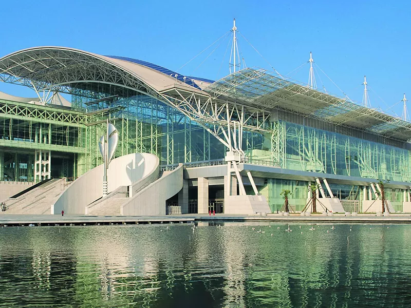 Long-span prefabrike Hall egzibisyon asye