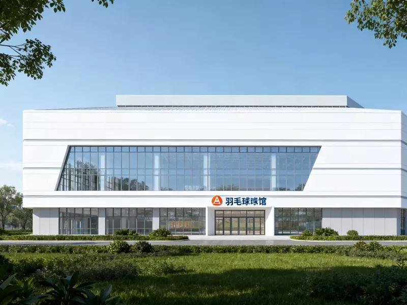 Steel estrikti Badminton Hall