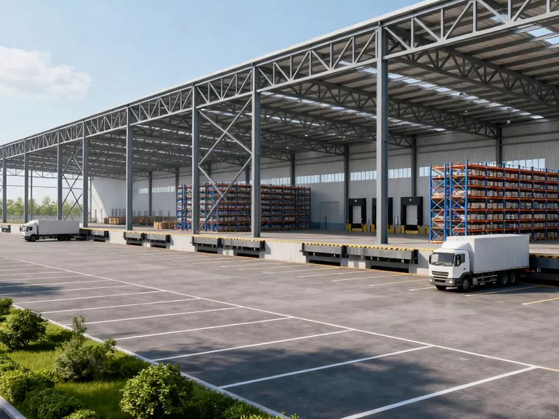 Estrikti Steel Distribisyon Sant Building